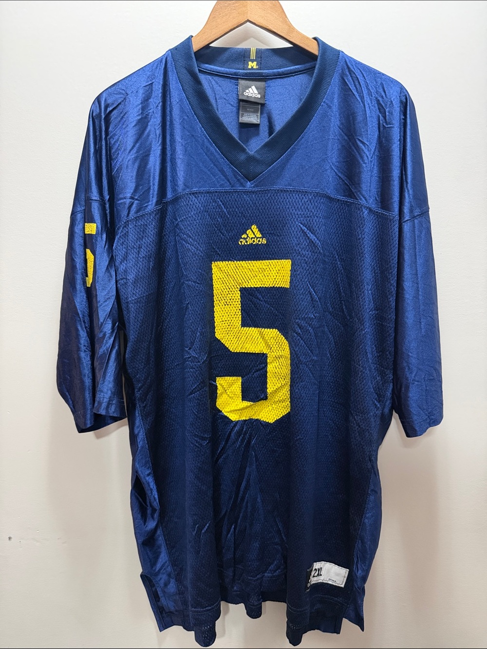 Adidas Michigan Wolverines #5 Football Jersey Size 2XL Size 36x30